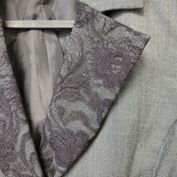 Soulmates Lace Blazer Charcoal Gray XL - Picture 3 of 6